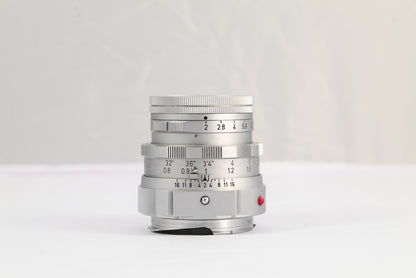 Leica Summicron-M 50mm f/2 Dual Range Silver Chrome 11818
