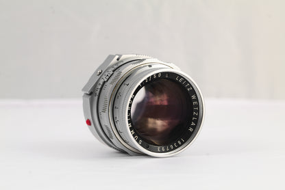 Leica Summicron-M 50mm f/2 Dual Range Silver Chrome 11818
